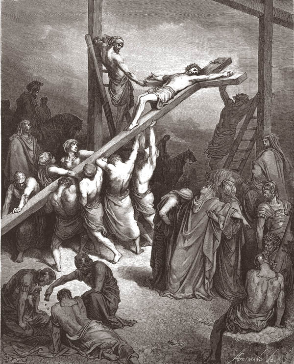 GESU INCHIODATO ALLA CROCE MATTEO 27,35